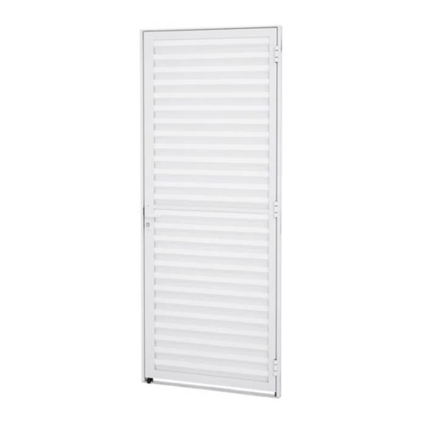 Reli Porta Veneziana Alumínio Branco 0,60x2,10 (Direita)