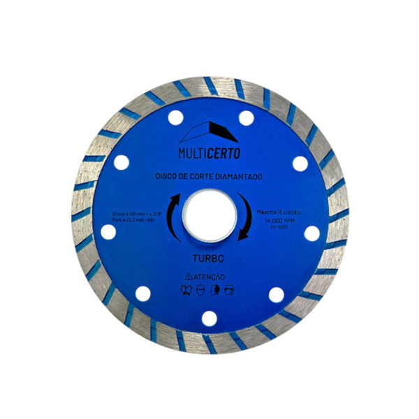 Disco De Corte Diamantado Turbo 110x1.8mm Multicerto