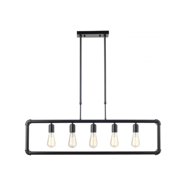 Pendente Hash Aço 5xe27 Avant