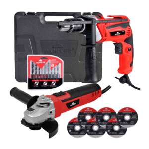 Worker Kit Esmerilhadeira Furadeira 127v 24pc