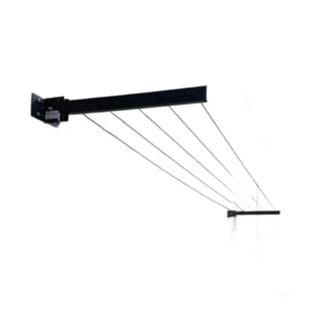 Varal Articulado De Parede Preto - Dws