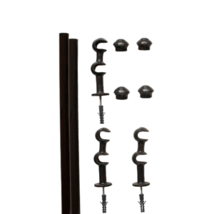 Schuanka Kit Varao De Aluminio Duplo 19/19mm Imbuia C/1,5mts