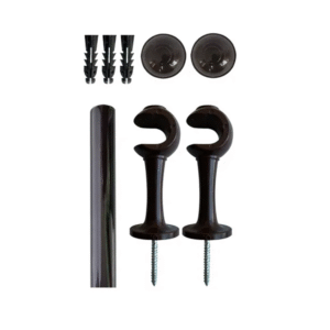 Schuanka Kit Varao De Aluminio Simples 19mm Imbuia C/1,5mts