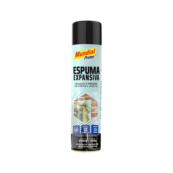 Espuma Expansiva Prime Mundial 500ml 320g