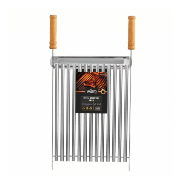 Grelha Inox Parrilla Argentina 40x50cm C/Calha