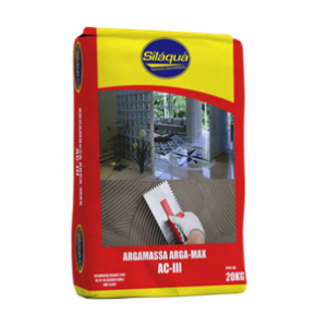 ARGAMASSA AC III CINZA 20KG SILAQUA