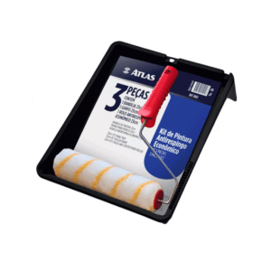 Kit P/ Pintura 3pcs C/ Rolo Antirespingo Atlas Ref. 2003