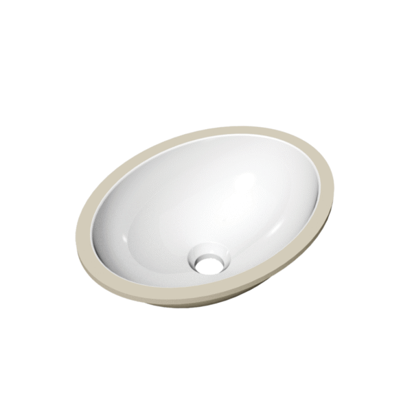 CUBA OVAL EMBUTIR BRANCA  LORENZETTI