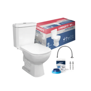 KIT SQUARE BACIA C/CAIXA COMPLETO LORENZETTI