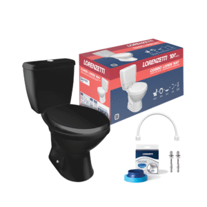 BACIA + CAIXA ACOPLADA WAY PRETO LORENZETTI